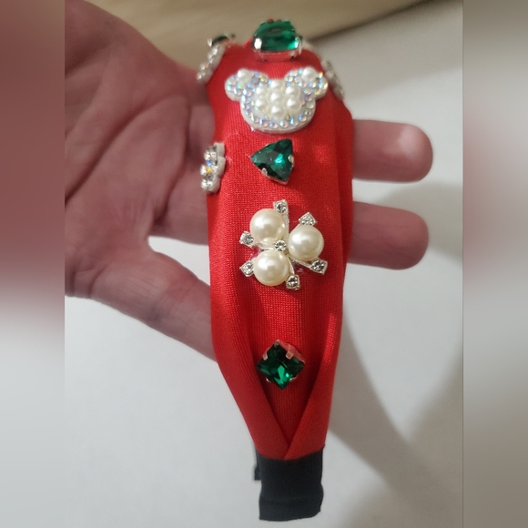 Mickey headband bling Christmas Rhinestones snowflake handmade crystals tree - Picture 13 of 16